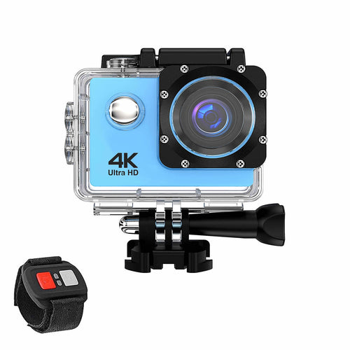 4K Waterproof Action Camera with WiFi & Wrist Remote”