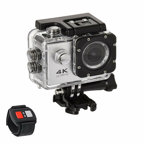 4K Waterproof Action Camera with WiFi & Wrist Remote”