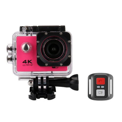 4K Waterproof Action Camera with WiFi & Wrist Remote”