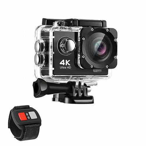 4K Waterproof Action Camera with WiFi & Wrist Remote”